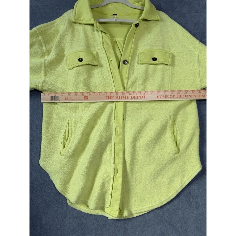 Free People Women's Ruby Jacket Shacket Fleece Luminary Oversized Small